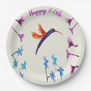 Download Hummingbird Paper Party Plates Zazzle