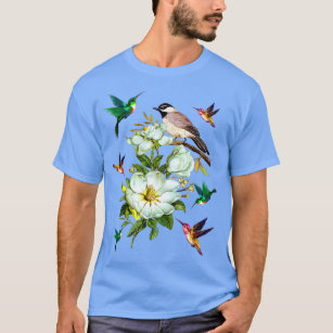 Hummingbird FlowersGift LoverWomen Men Kids  T-Shirt