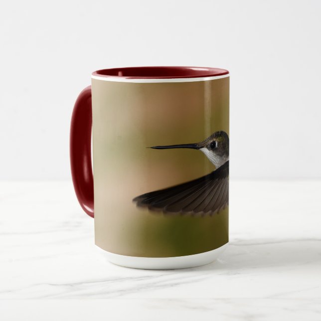 Hummingbird Flying Coffee Mug (Front Left)