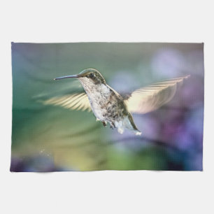 Hummingbird Flying Kitchen Towel