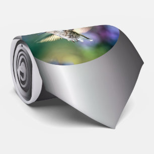 Hummingbird Flying Neck Tie