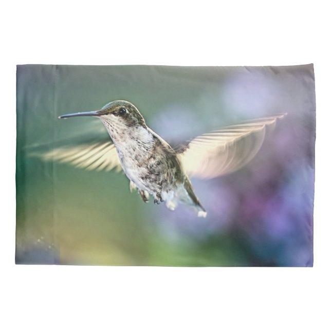 Hummingbird Flying Pillow Case (Back)