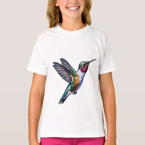 Hummingbird flying T_Shirt