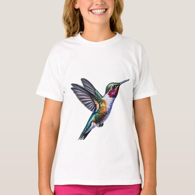 Hummingbird flying T-Shirt (Front)