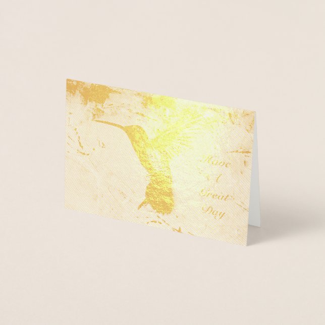 Hummingbird Foil Card (Front)
