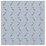 Hummingbird Frenzy Fabric (Light Blue)