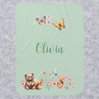 Hummingbird & friends baby blanket