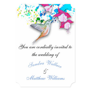 Hummingbird Wedding Invitations 5