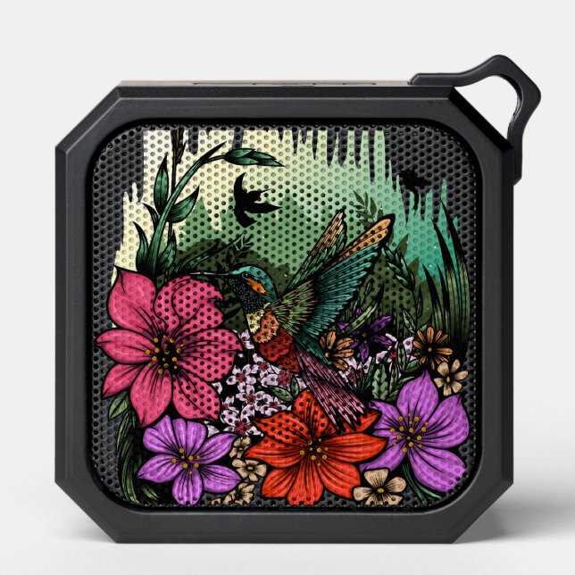 Hummingbird Garden Bluetooth Speaker (Front)