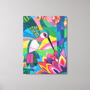 Hummingbird Garden Canvas Print