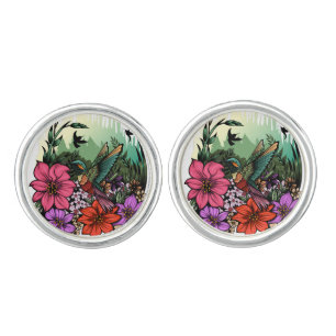 Hummingbird Garden Cufflinks