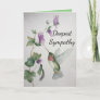 Hummingbird Garden Deepest Sympathy Watercolor Card