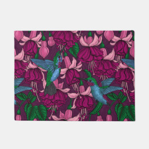 Hummingbird garden doormat