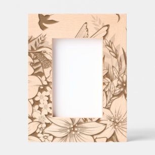 Hummingbird Garden Engraved Frames