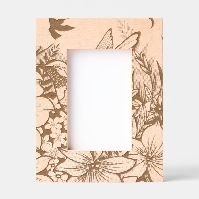 Hummingbird Garden Engraved Frames (Front)