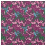 Hummingbird garden fabric