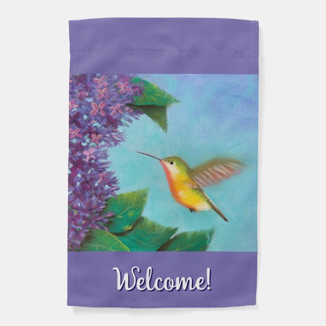 Hummingbird Garden Flag (Front)