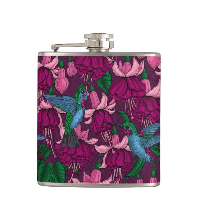Hummingbird garden flask (Front)