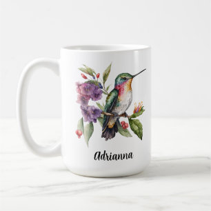 Hummingbird Garden Flowers Springtime Coffee Mug