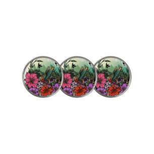 Hummingbird Garden Golf Ball Marker