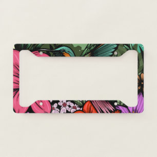 Hummingbird Garden License Plate Frame