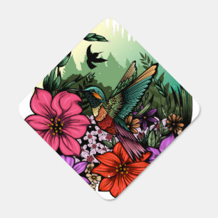 Hummingbird Garden Metal Sign