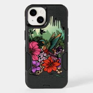 Hummingbird Garden OtterBox iPhone 14 Case