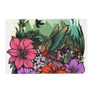 Hummingbird Garden Placemat