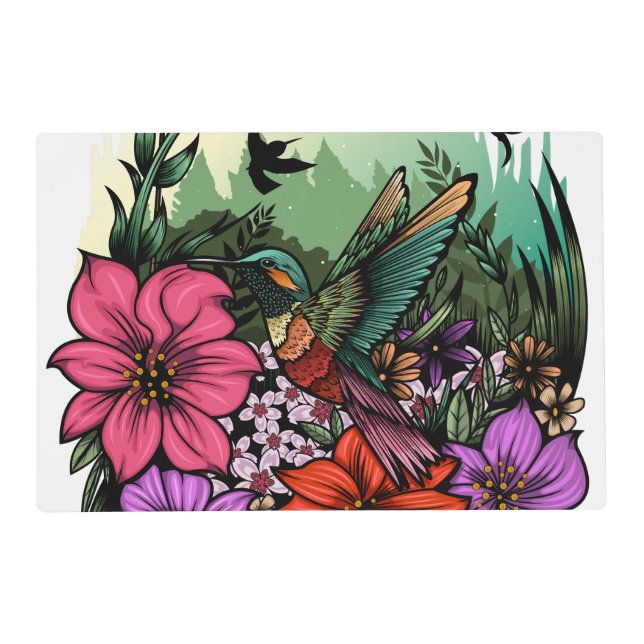 Hummingbird Garden Placemat (Front)