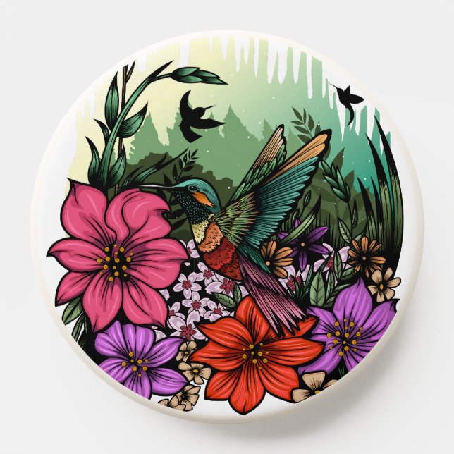 Hummingbird Garden PopSocket (Popsocket)