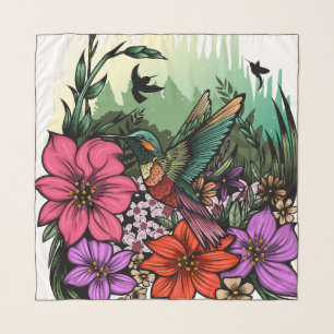 Hummingbird Garden Scarf