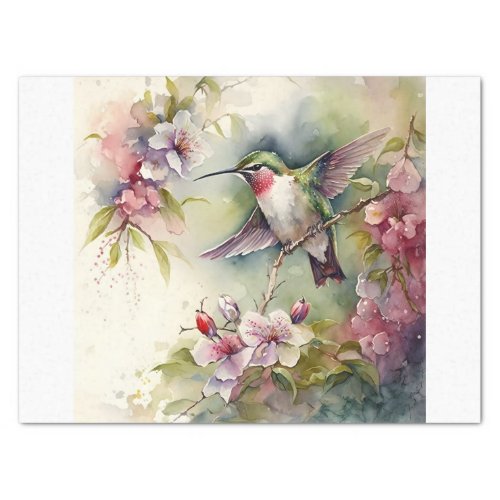 Hummingbird Garden Tissue Paper