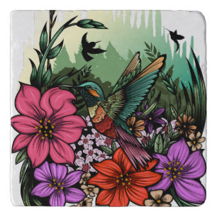 Hummingbird Garden Trivet