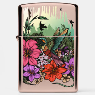 Hummingbird Garden Zippo Lighter