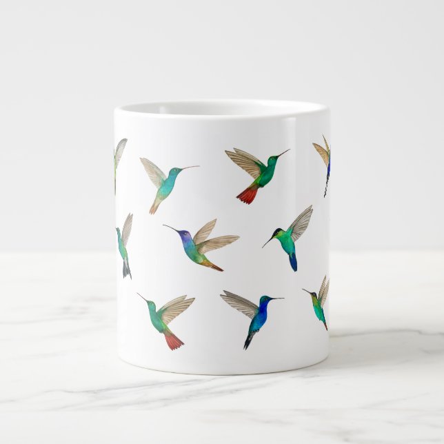 Hummingbird Giant Coffee Mug (Front)