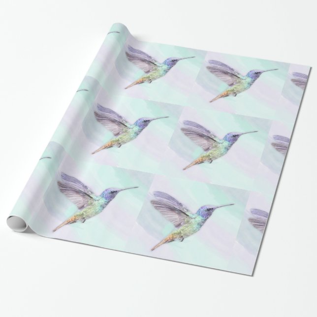 Hummingbird Glossy Wrapping Paper, 30" x 6' Paper (Unrolled)