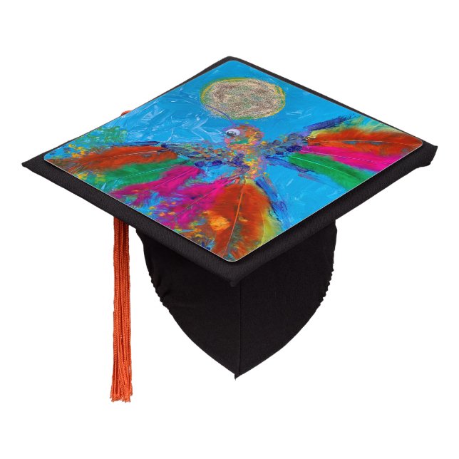 Hummingbird Graduation Cap Topper (Angled)