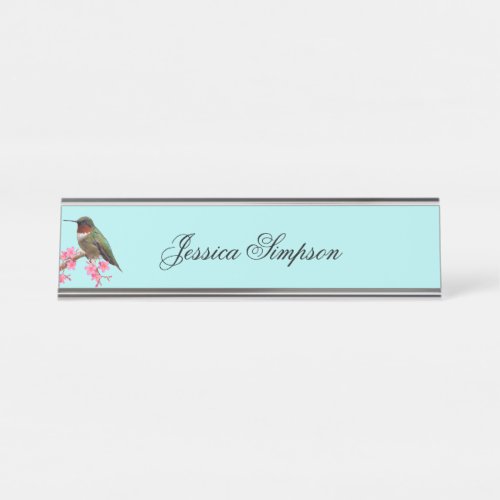 Hummingbird Hanging Name Plate Nameplate