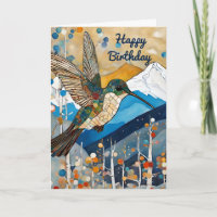 Hummingbird Happy Birthday 