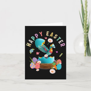 Hummingbird Happy Easter Egg Hunting Easter Day Hu Card