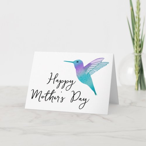 Hummingbird Happy Mothers Day Greeting Card
