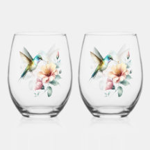 Hummingbird Harmony with Elegant Hibiscus