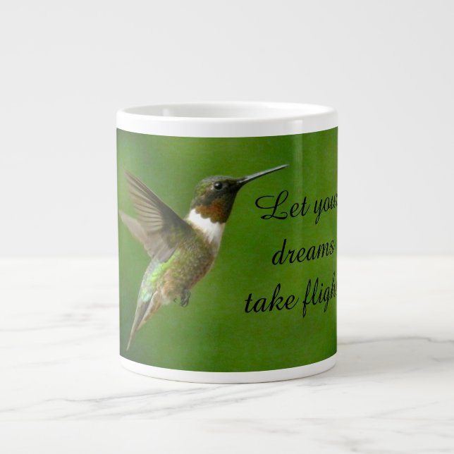 Hummingbird Haven Dreams Giant Coffee Mug (Front)