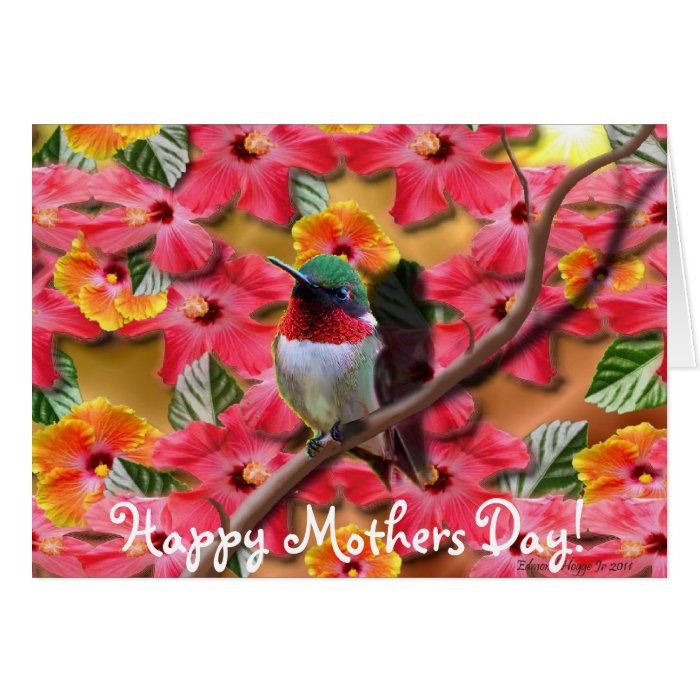 Hummingbird Haven Happy Mothers Day Card