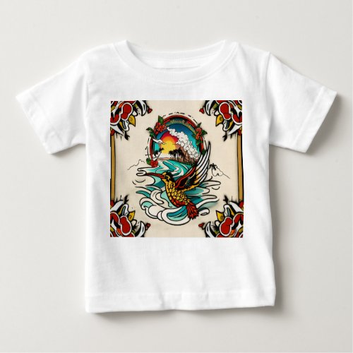 Hummingbird Haven Vibrant T_shirt Design