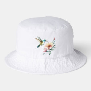 Hummingbird Hibiscus Bucket Hat