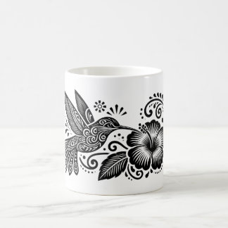 Hummingbird & Hibiscus Coffee Mug – Tattoo Art