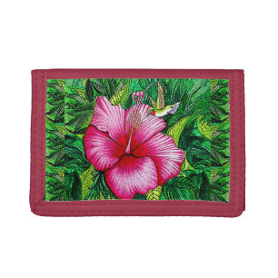 Hummingbird Hibiscus Photo Wallet