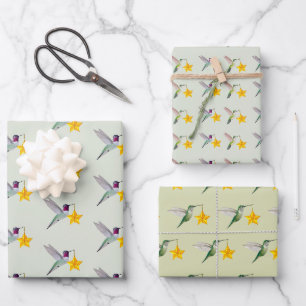 Hummingbird Holidays Wrapping Paper Sheets