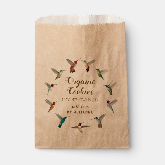 Hummingbird Home-made Goods Favor Bag (Front)